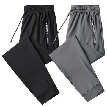 1pcs Summer Men Cool Loose Pants Men's Plus Szie Sweatpants Fashion Casual Stretch Pants Male Big Size Working Clothes Trousers