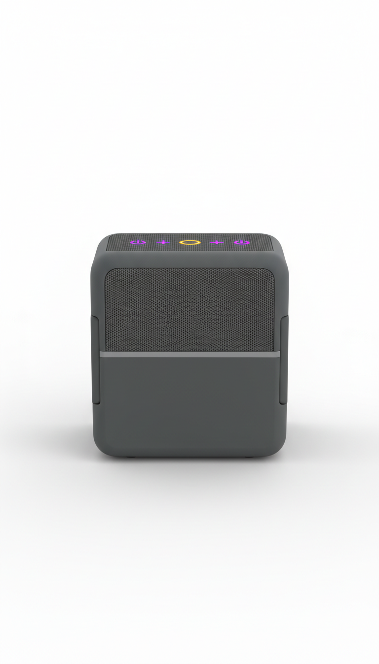Compact Bluetooth Speaker With Animated LED