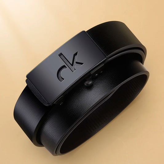 Men’s Automatic Alloy Buckle Belt – Retro Style